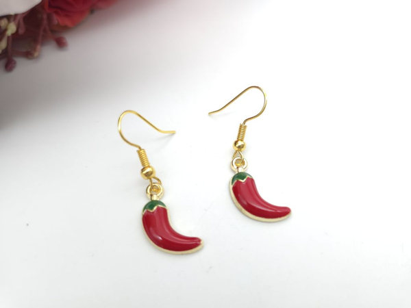 Peperoni Ohrringe goldfarben